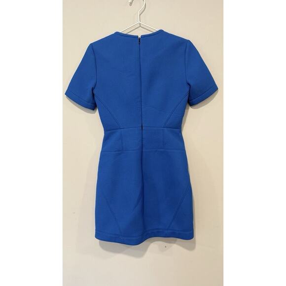 Tibi Dress Womens Half Sleeve Mini Scuba Cobalt Blue Dress Size Small 1769 - Picture 6 of 9